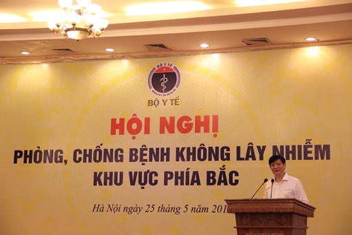 Gs.TS. Nguyễn Thanh Long, Thứ trưởng Bộ Y tế phát biểu tại Hội nghị